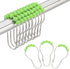Stainless Steel Shower Curtain Ring Hooks- Set of 12